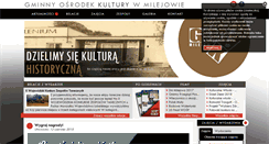 Desktop Screenshot of gok-milejow.pl