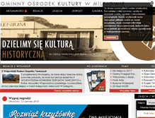 Tablet Screenshot of gok-milejow.pl